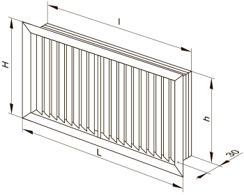 Vents NVN 1200x300 - Dimensions