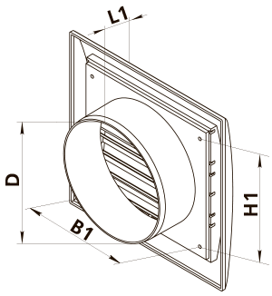 Vents MV 103 VR - Dimensions