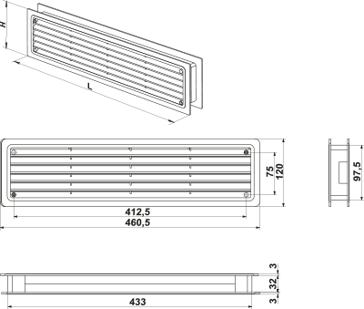 Vents MV 440/2 - Dimensions