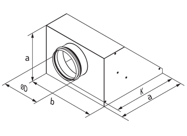 Vents Av DVP/DVK 595x595/315 - Dimensions