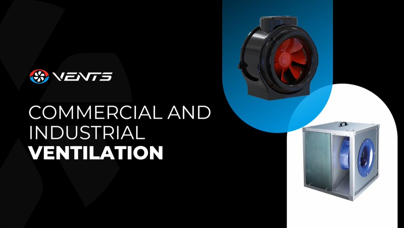 Assortment video about Commercial and industrial ventilation by Vents