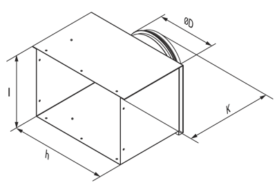 Vents Av DP 596x530/315 - Dimensions