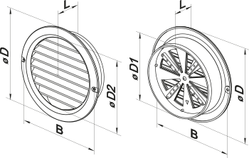 Vents MV 150 bVRs - Dimensions