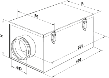 Vents FBK 250-4 - Dimensions