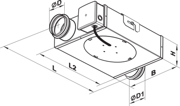 Vents VKP 100 mini X3 - Dimensions