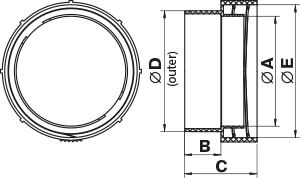 Vents 1215R - Dimensions