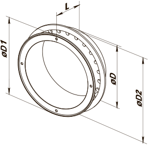 Vents F 200 - Dimensions