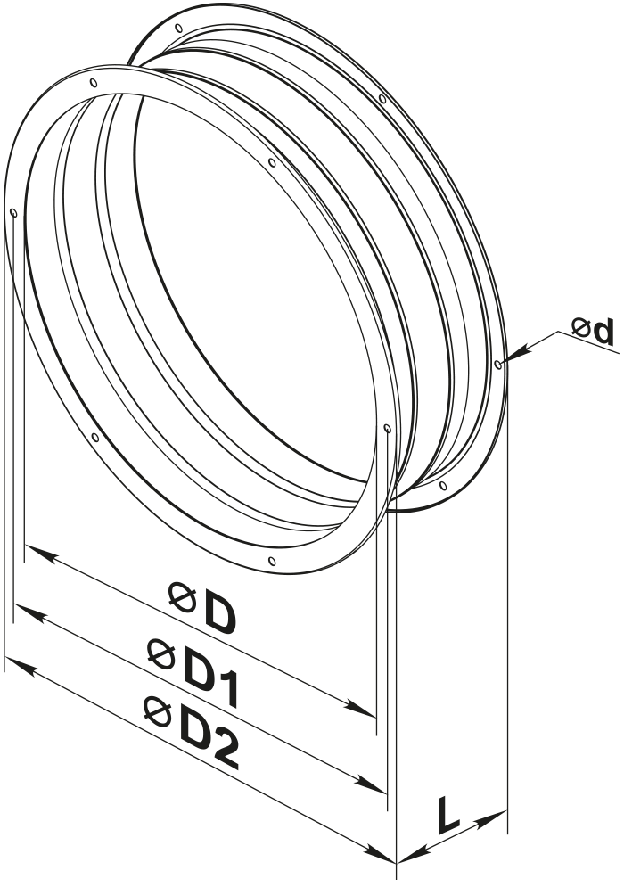 Vents GKV 710 - Dimensions