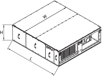 Vents VUT 3500 PB EC - Dimensions