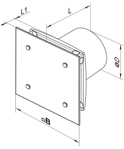 Vents 100 Modern - Dimensions