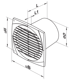 Vents 125 D TH - Dimensions