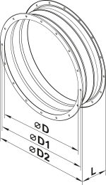 Vents VVGF 400 - Dimensions