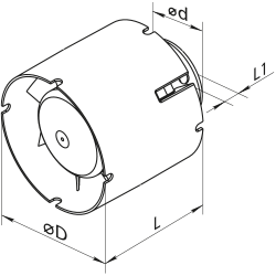 Vents 125 VKO1 T L - Dimensions