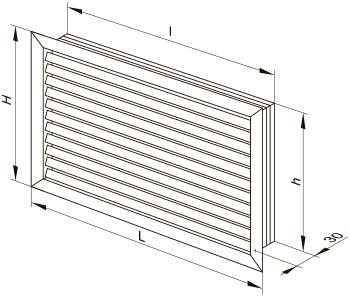 Vents NHN 350x200 - Dimensions
