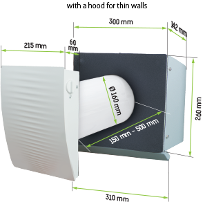 Vents TwinFresh Easy RL7-50-17 - Dimensions