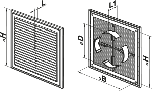 Vents MV 250 VDR - Dimensions