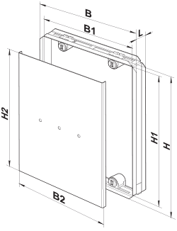 Vents DKM 200x500 - Dimensions