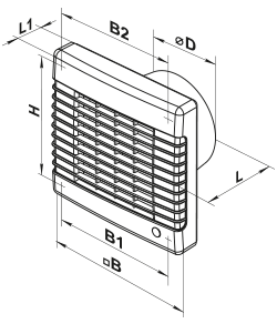 Vents 125 M1 turbo - Dimensions