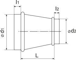 Vents Reducer 710/355 - Dimensions