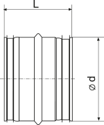 Vents Coupling 250 - Dimensions