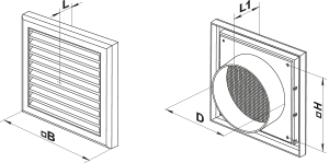 Vents MV 120 V - Dimensions