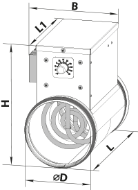 Vents NK 125-2,4-1 U - Dimensions