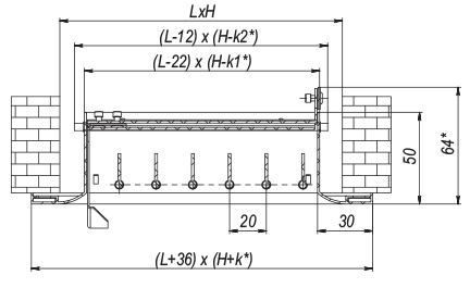 Vents ORV 150x300 R1 - Dimensions
