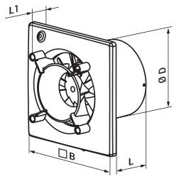 Vents 100 Ace T1 L - Dimensions