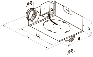 Vents VKP 100 - Dimensions