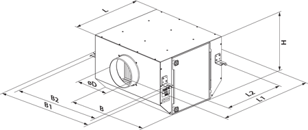 Vents FB K2 125 G4/F8 - Dimensions