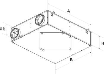 Vents VUE 250 P3 A1 - Dimensions