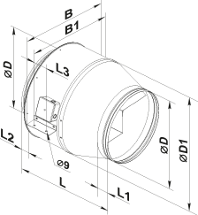 Vents VKM 450 - Dimensions