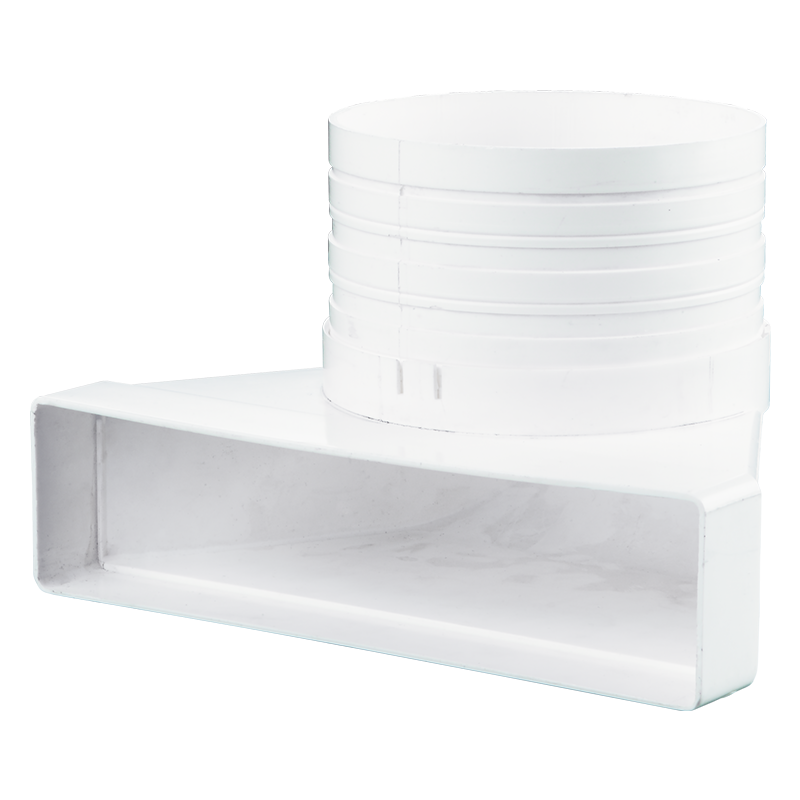 Series Vents 90° connecting bend for flat and round flexible ducts - Flat duct - Plastic ductwork