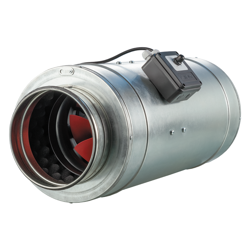 Vents Boost-I 200 P - Mixed-flow inline fans in sound-insulated casing