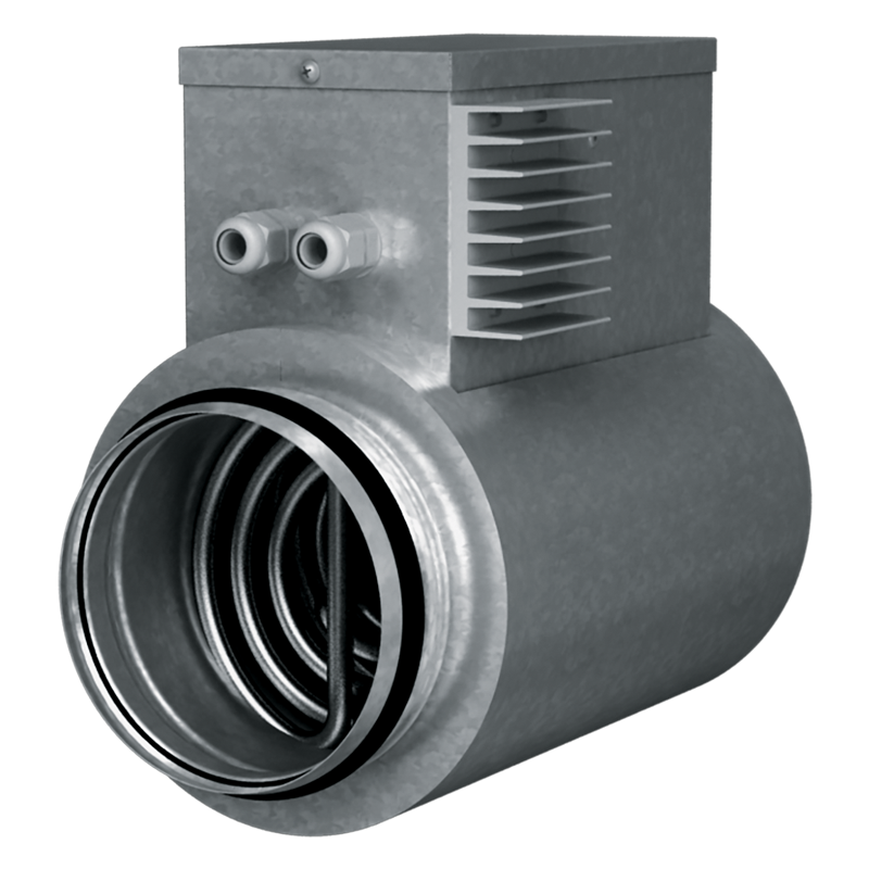 Vents NKP 160-2,0-1 A21 V.2 - Inline heaters for heat exchanger frost protection