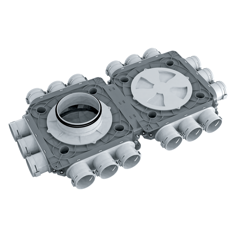 Series Vents FlexiVent 1050 63x18 - System 63 - Radial ductwork