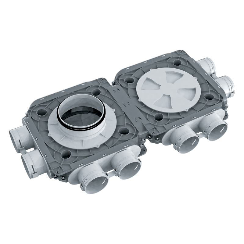 Series Vents FlexiVent 1051 75x8 - System 75 - Radial ductwork