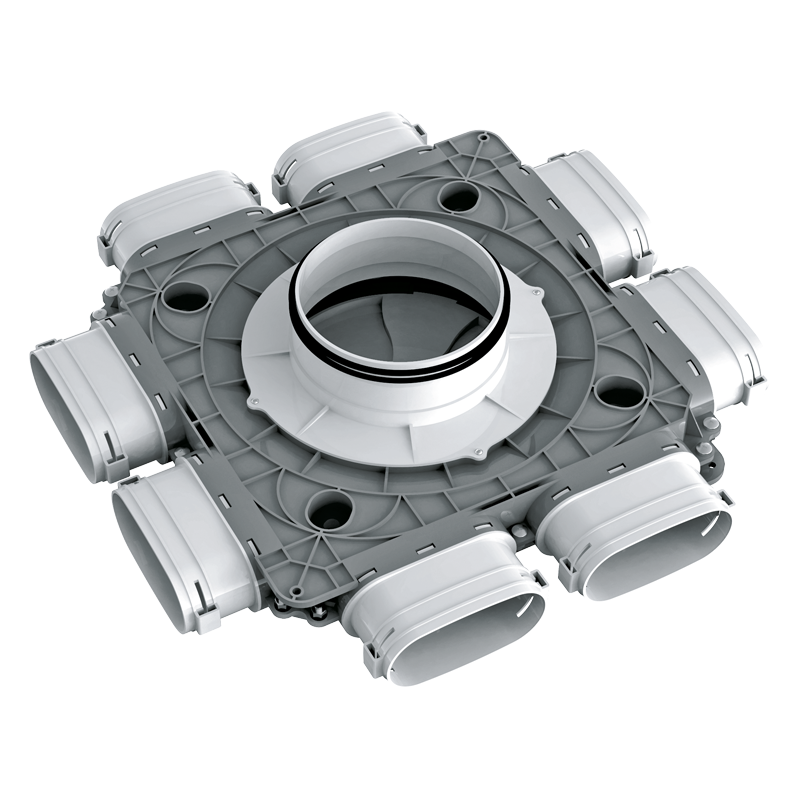 Series Vents Plastic distribution boxes 52 mm - System 52 - Radial ductwork