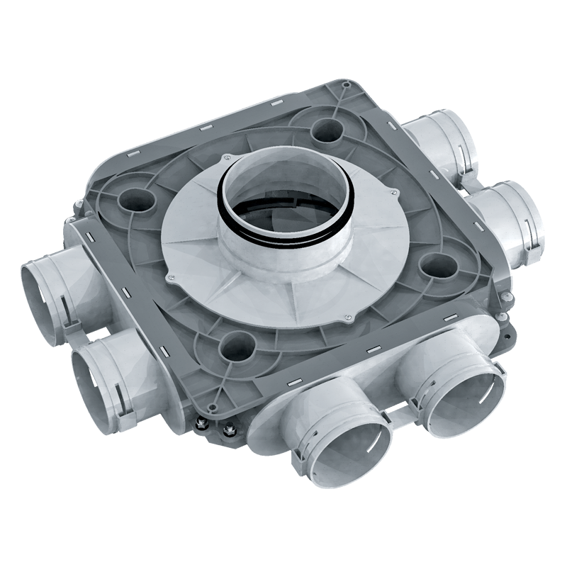 Series Vents Plastic distribution boxes 90 mm - System 90 - Radial ductwork