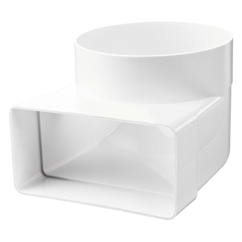 Series Vents 90° connecting bend for flat and round ducts - Flat duct - Plastic ductwork