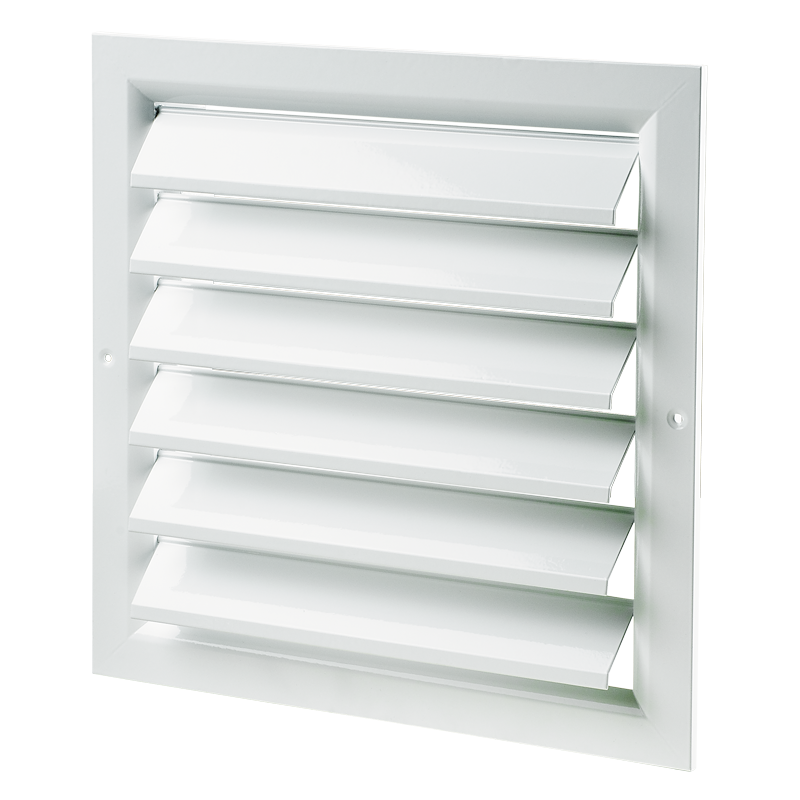 Vents RG 150x150 - Ventilation grille with gravity shutters