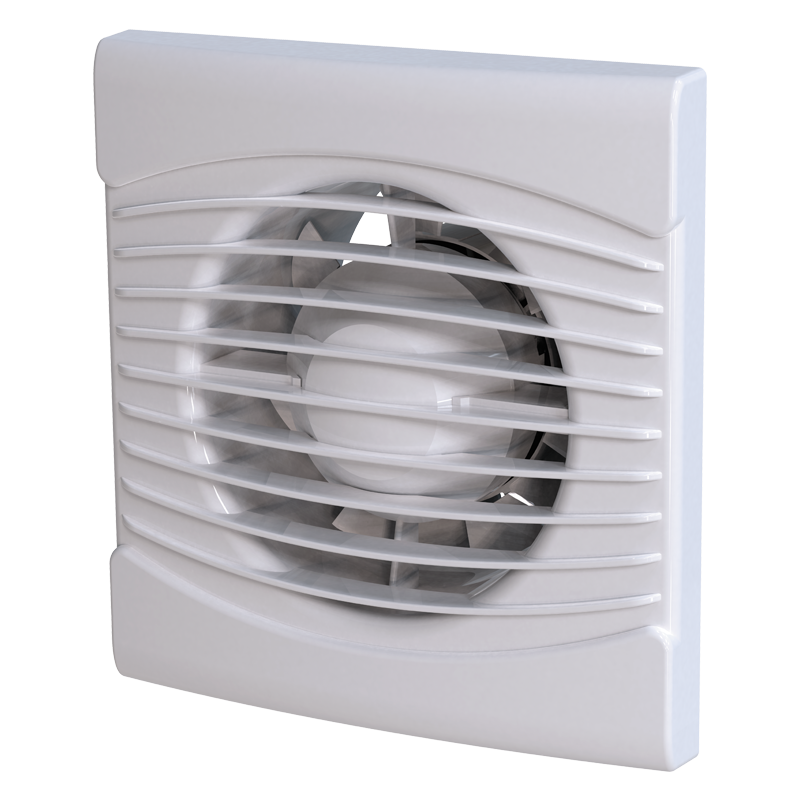 Vents 100 LP K - Axial extract fan with a thin front panel and a short spigot