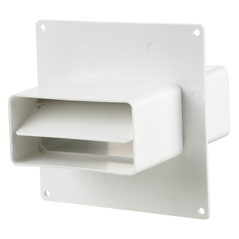 Series Vents Air duct connector with a plate and a back valve - Flat duct - Plastic ductwork