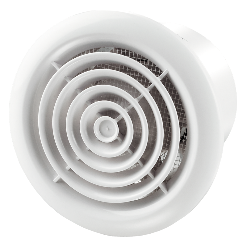 Vents 150 PF press - Axial fans for extract ventilation with round grilles