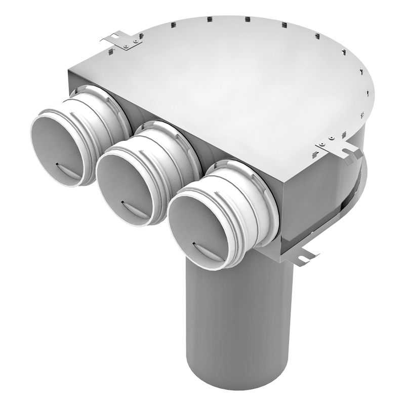 Series Vents FlexiVent 0811125/75x3 - System 75 - Radial ductwork
