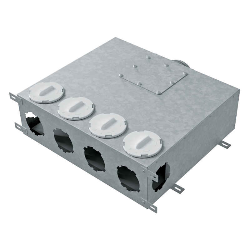Series Vents Metal distribution boxes 90 mm - System 90 - Radial ductwork
