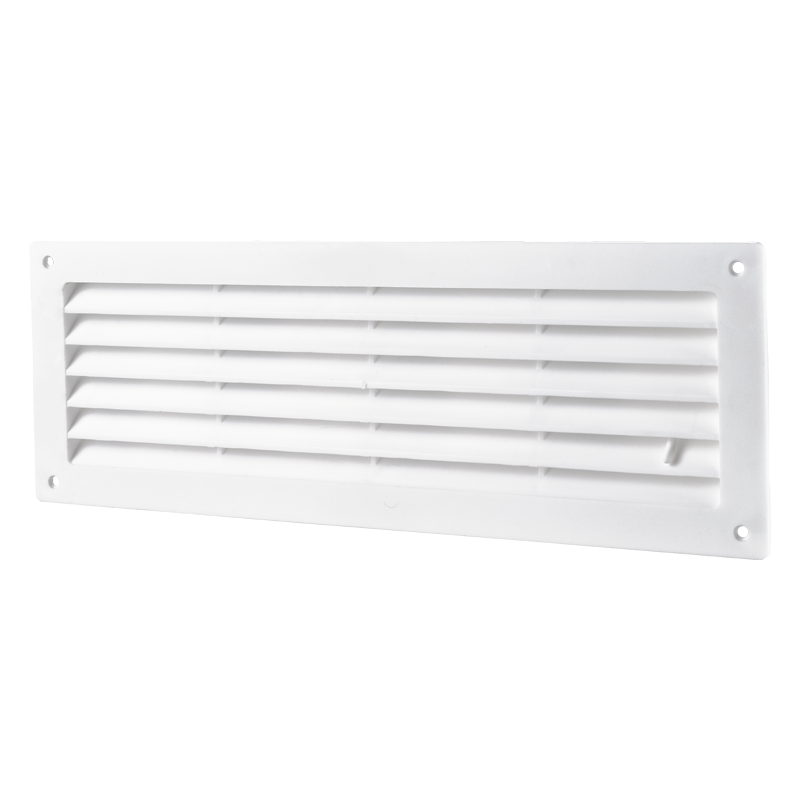 Vents MV 450 Rs - One-piece plastic grilles with angled louvers, for door installation
