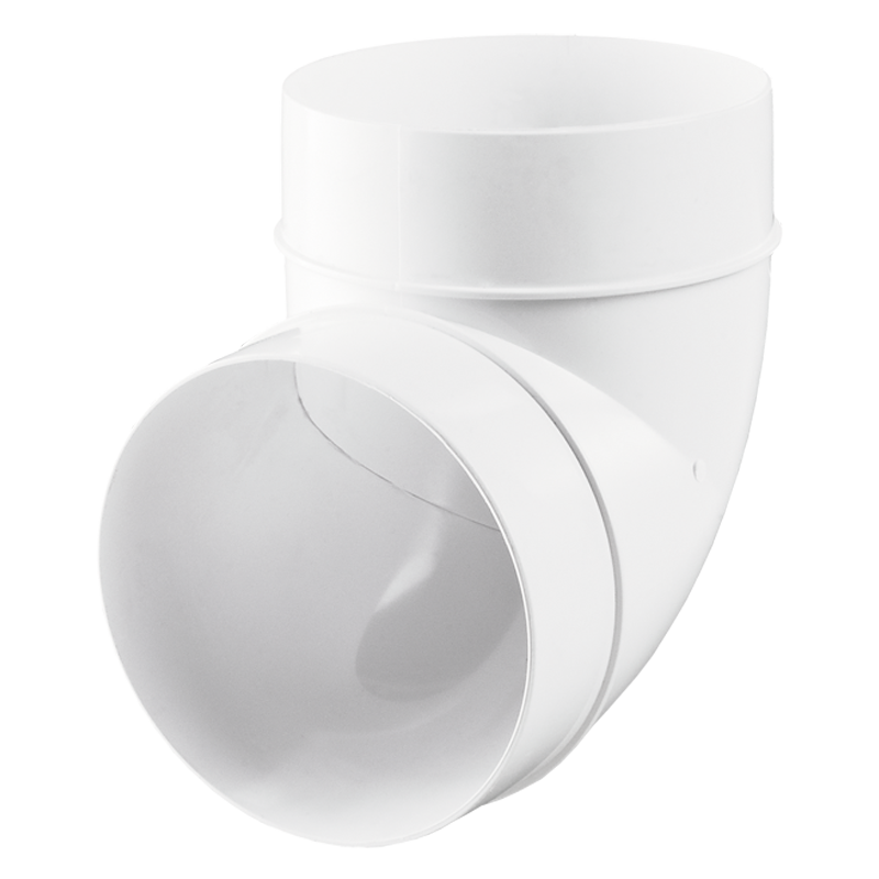 Series Vents 90° bend for round ducts - Flat duct - Plastic ductwork
