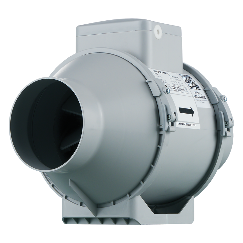 Vents TT PRO 100 EC P - Mixed-flow inline fans with EC-motors
