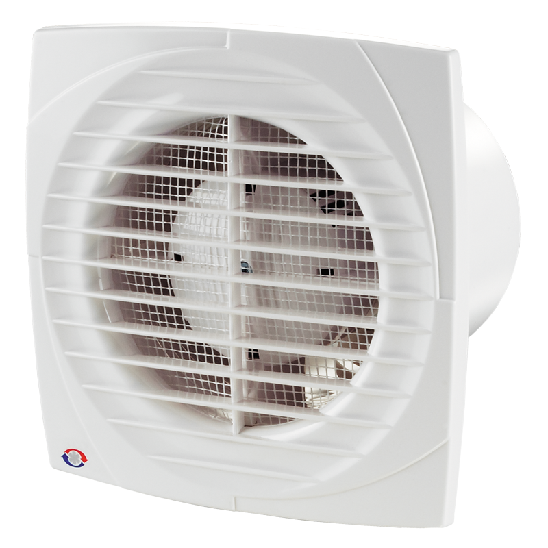 Vents 125 D TH - Axial extract fans with thin front panels